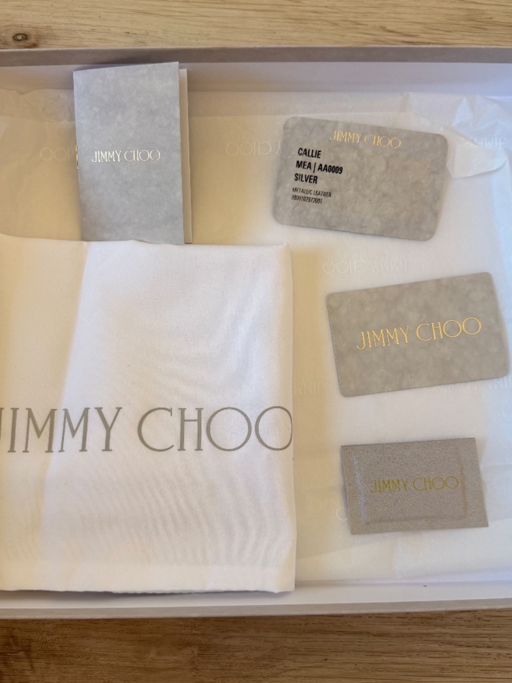 Authentic Jimmy Choo Handbag Gift Box Dust Bag Packaging Set